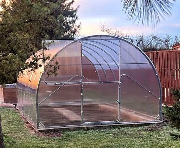 SZKLARNIE STALOWE Metalowa szklarnia ogrodowa z poliwęglanu 3 m – trwała konstrukcja do upraw warzyw